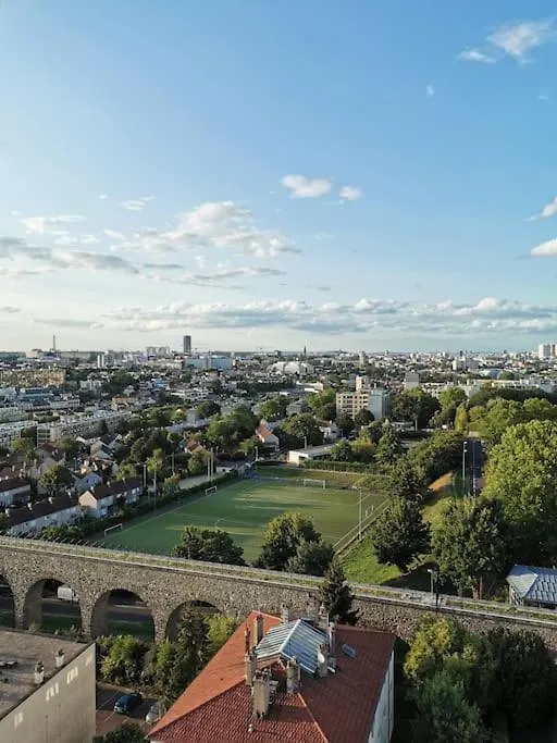 Apartment Viewtower Eiffel 1 Room Private No#2 Colocation Cachan